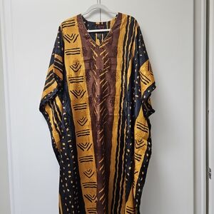 ‘Like New’Vintage 90’s African Kaftan Dress by Xisura ‘Free Size’ 100% Polyester